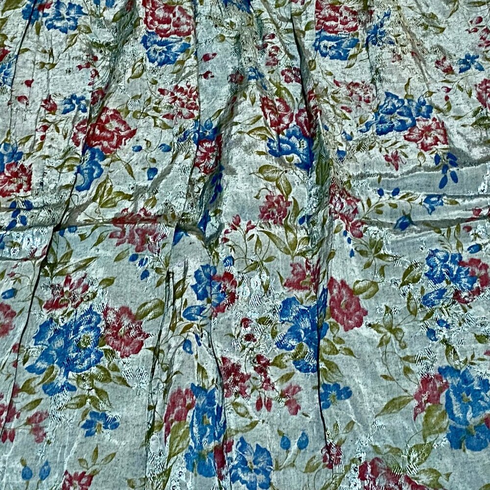 Palak Quilted Patchwork Boho Artsy Festival Viscose Sheath Maxi Sun Dress L - Picture 11 of 12